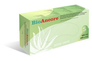 Перчатки нитриловые смотровые нестерильные неопудренные With Aloe Vera