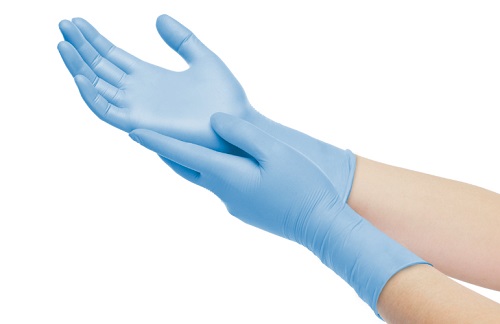 Удлиненные неопудренные нестерильные нитриловые перчатки